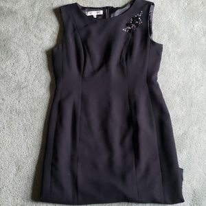 EUC Evan Picone Sz 10 black beaded dress